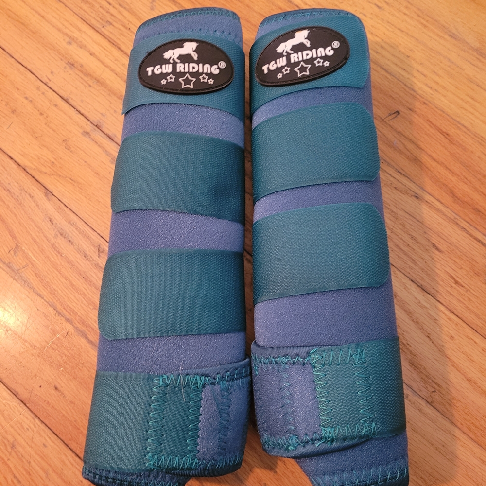 TGW Medium Blue Horse Sports Medicine Boots